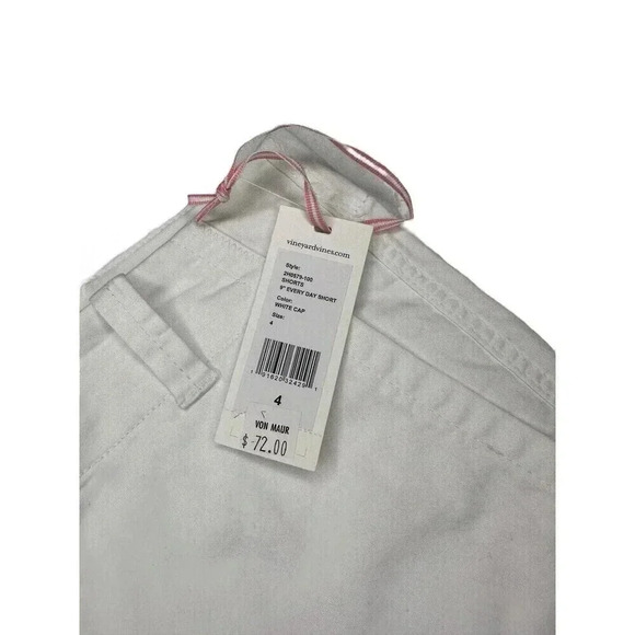 Vineyard Vines Women’s 9" Everyday Bermuda Shorts Size 4 Lot Of 2 Stone & White - Picture 3 of 6